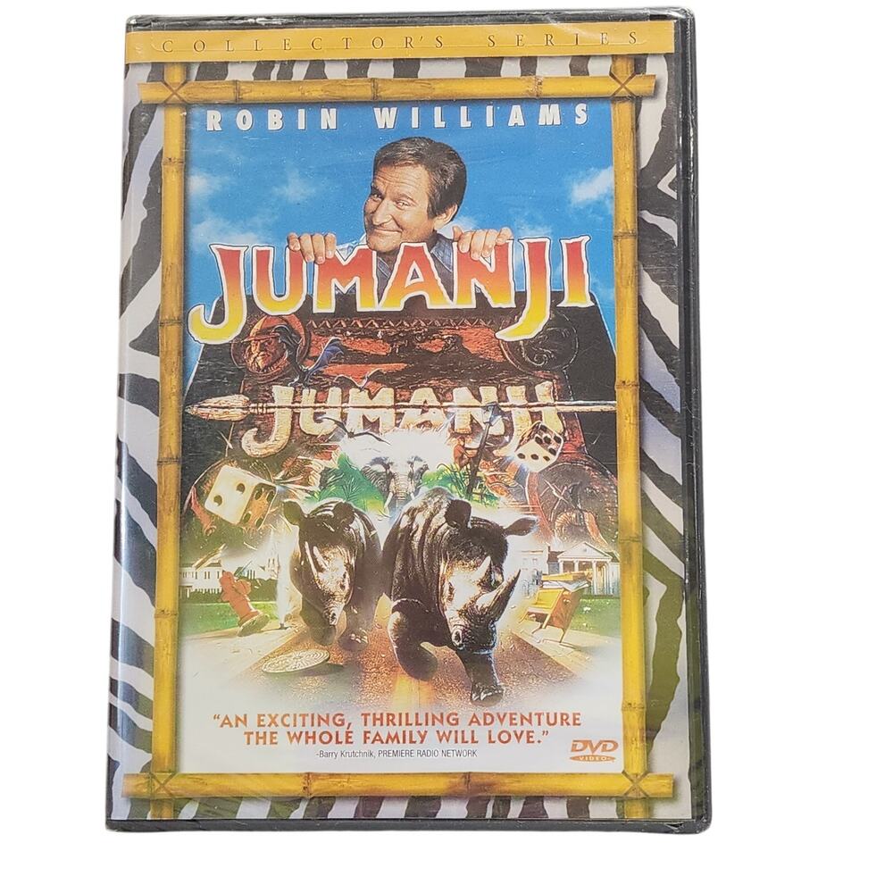 JUMANJI Starring Robin Williams Collector's Series 1995 Widescreen DVD Sealed